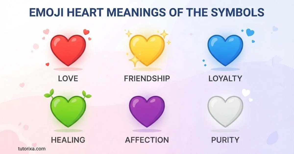 Emoji Heart Meanings of the Symbols