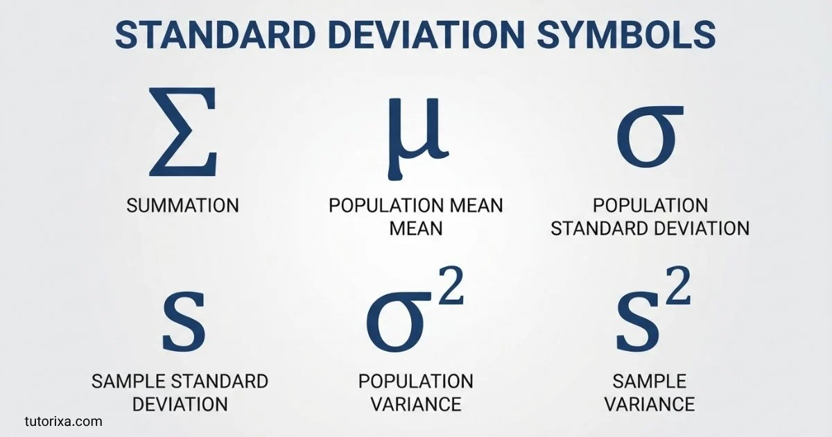 Standard Deviation Symbols