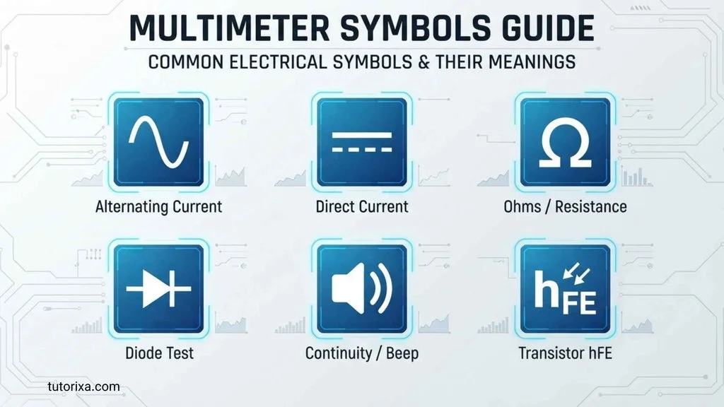 Symbols on a Multimeter